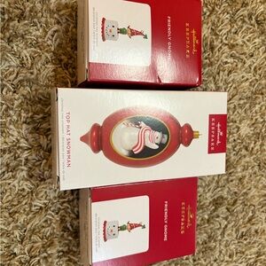 Hallmark Red and White Holiday Ornament
